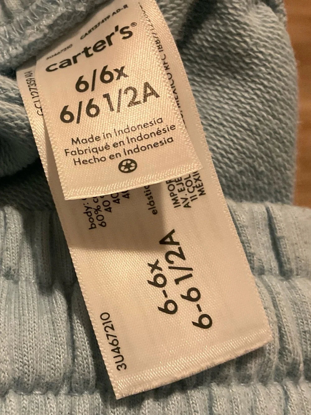 Carter's Light Blue Pull-On Jogger Pants